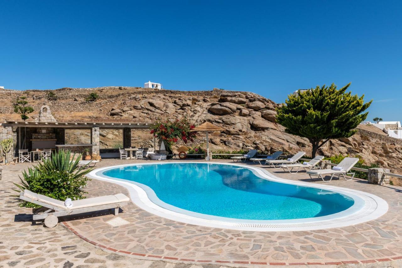 Yalos Mykonos Ornos Pouli Private Apartments W Shared Swimming Pool Mykonos Town ภายนอก รูปภาพ