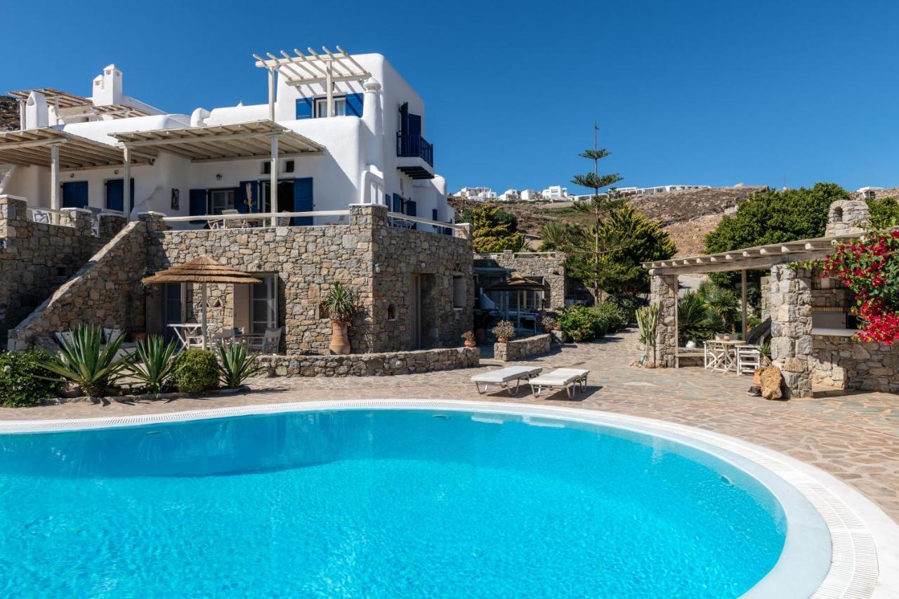 Yalos Mykonos Ornos Pouli Private Apartments W Shared Swimming Pool Mykonos Town ภายนอก รูปภาพ