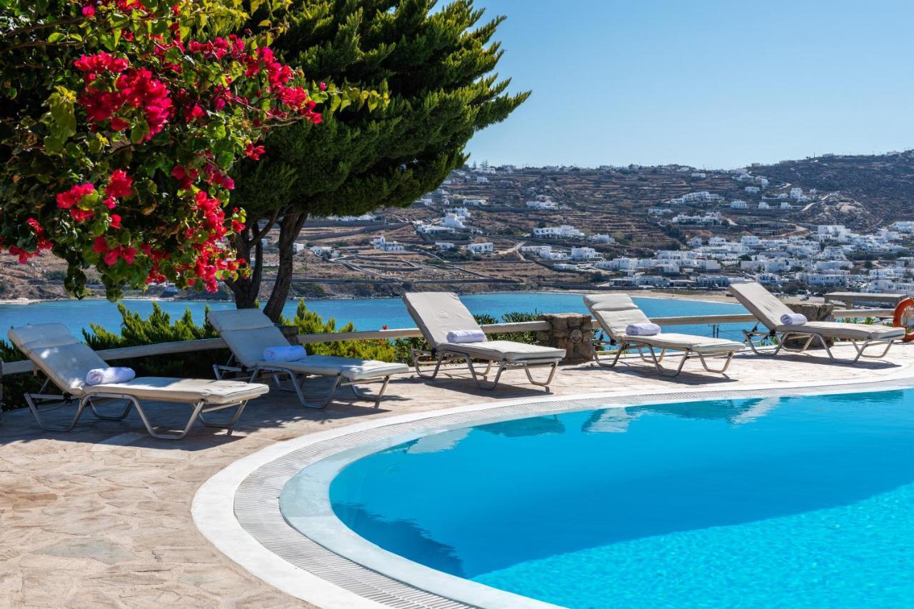 Yalos Mykonos Ornos Pouli Private Apartments W Shared Swimming Pool Mykonos Town ภายนอก รูปภาพ